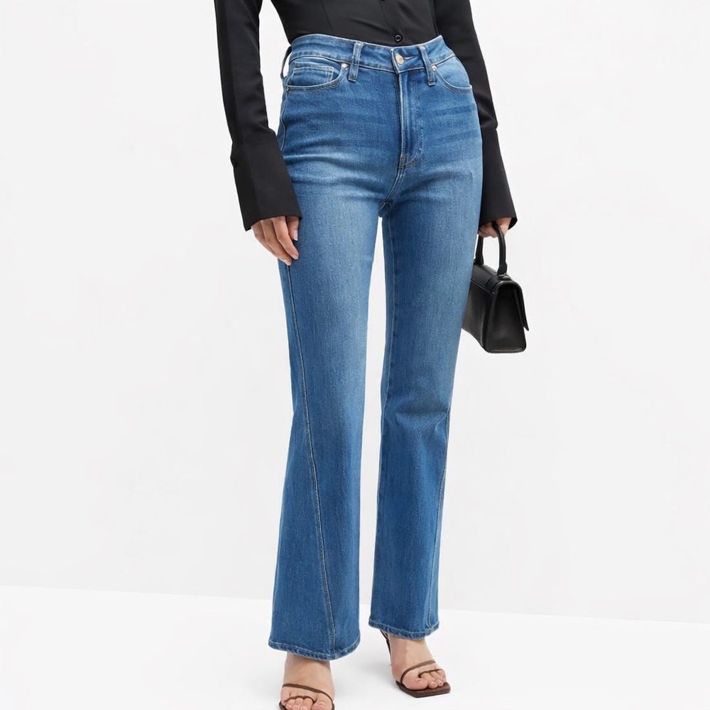NWOT Paige 29x35 Laurel Canyon high rise 0252 Jeans twist seams